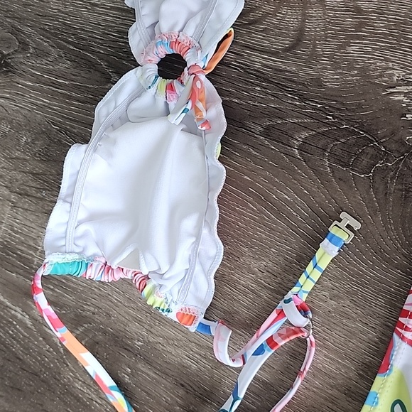 Swim Multicolor S Hippy Floral Print High Rise Piece Bikini Set Xs Poshmark